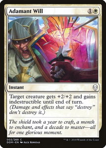 Adamant Will - Dominaria (DOM) #2 - Common Magic: The Gathering Trading Card