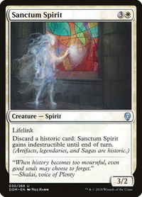 Sanctum Spirit - Dominaria (DOM) #30 - Uncommon Magic: The Gathering Trading Card