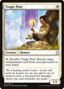 Tragic Poet - Dominaria (DOM) #37 - Common Magic: The Gathering Trading Card