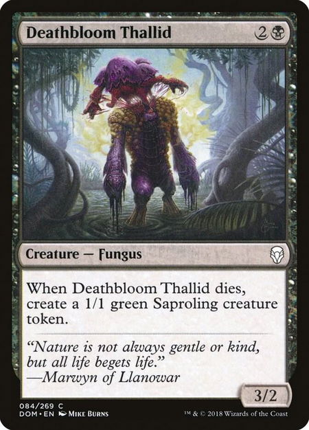 Deathbloom Thallid - Dominaria Magic: The Gathering trading card