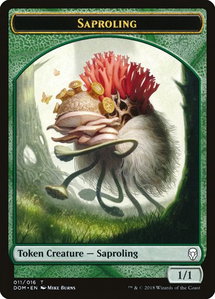 Saproling Token (011) - Dominaria (DOM) #11 - Token Magic: The Gathering Trading Card