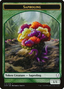 Saproling Token (013) - Dominaria (DOM) #13 - Token Magic: The Gathering Trading Card