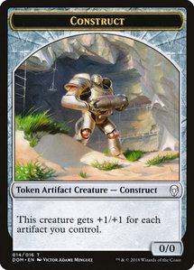 Construct Token - Dominaria (DOM) #14 - Token Magic: The Gathering Trading Card
