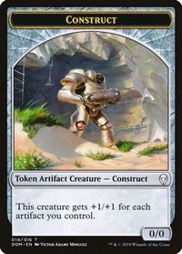 Construct Token - Dominaria (DOM) #14 - Token Magic: The Gathering Trading Card