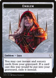 Emblem - Jaya Ballard - Dominaria (DOM) #15 - Token Magic: The Gathering Trading Card