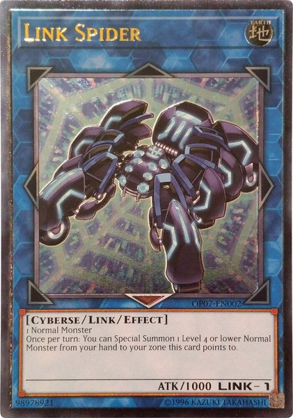 Link Spider (UTR) trading card from OTS Tournament Pack 7 Link Spider (UTR) - OTS Tournament Pack 7 YuGiOh trading card