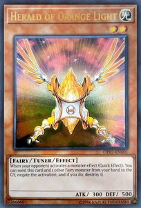Herald of Orange Light (UTR) - OTS Tournament Pack 7 (OP07) #OP07-EN001 - Ultimate Rare YuGiOh Trading Card