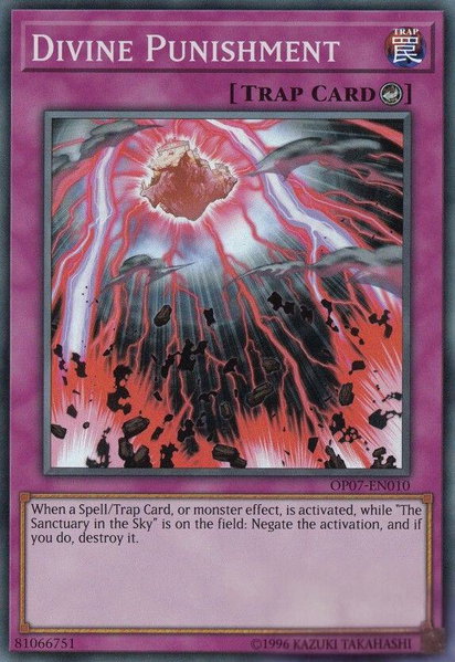 Divine Punishment trading card from OTS Tournament Pack 7 Divine Punishment - OTS Tournament Pack 7 YuGiOh trading card