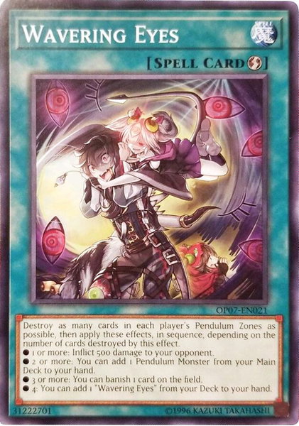 Wavering Eyes trading card from OTS Tournament Pack 7 Wavering Eyes - OTS Tournament Pack 7 YuGiOh trading card