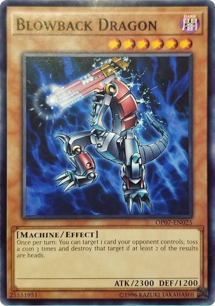 Blowback Dragon trading card from OTS Tournament Pack 7 Blowback Dragon - OTS Tournament Pack 7 YuGiOh trading card