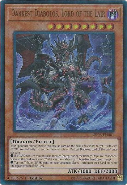 Darkest Diabolos, Lord of the Lair trading card from Structure Deck: Lair of Darkness Darkest Diabolos, Lord of the Lair - Structure Deck: Lair of Darkness YuGiOh trading card