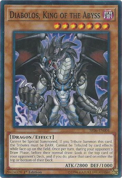 Diabolos, King of the Abyss trading card from Structure Deck: Lair of Darkness Diabolos, King of the Abyss - Structure Deck: Lair of Darkness YuGiOh trading card