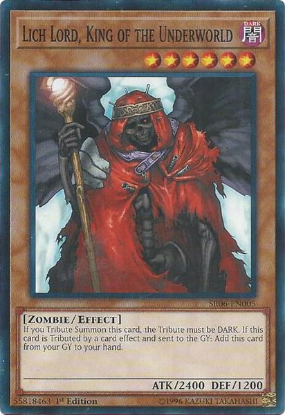 Lich Lord, King of the Underworld trading card from Structure Deck: Lair of Darkness Lich Lord, King of the Underworld - Structure Deck: Lair of Darkness YuGiOh trading card