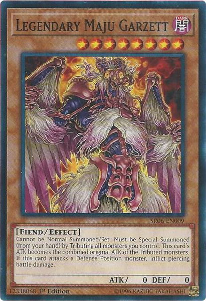 Legendary Maju Garzett trading card from Structure Deck: Lair of Darkness Legendary Maju Garzett - Structure Deck: Lair of Darkness YuGiOh trading card