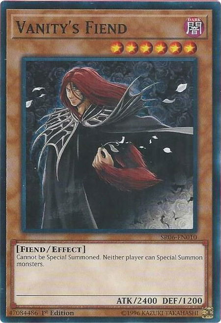 Vanity's Fiend - Structure Deck: Lair of Darkness YuGiOh trading card
