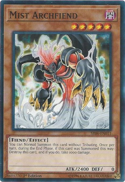 Mist Archfiend - Structure Deck: Lair of Darkness YuGiOh trading card