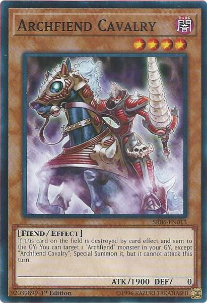 Archfiend Cavalry trading card from Structure Deck: Lair of Darkness Archfiend Cavalry - Structure Deck: Lair of Darkness YuGiOh trading card