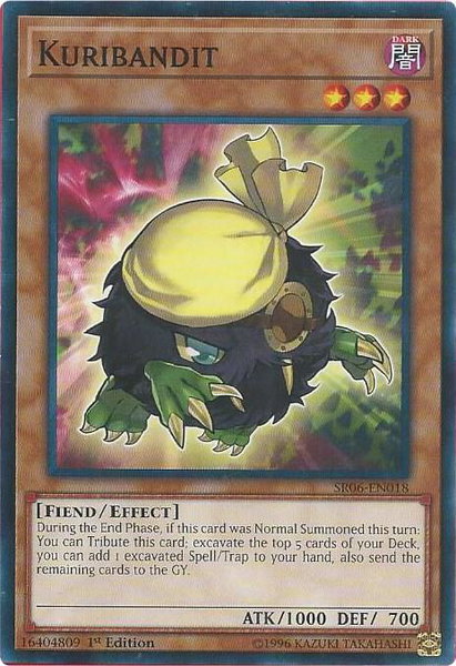 Kuribandit trading card from Structure Deck: Lair of Darkness Kuribandit - Structure Deck: Lair of Darkness YuGiOh trading card