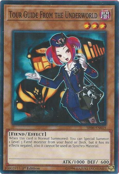 Tour Guide From the Underworld trading card from Structure Deck: Lair of Darkness Tour Guide From the Underworld - Structure Deck: Lair of Darkness YuGiOh trading card