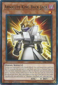 Absolute King Back Jack - Structure Deck: Lair of Darkness (SR06) #SR06-EN020 - Common / Short Print YuGiOh Trading Card