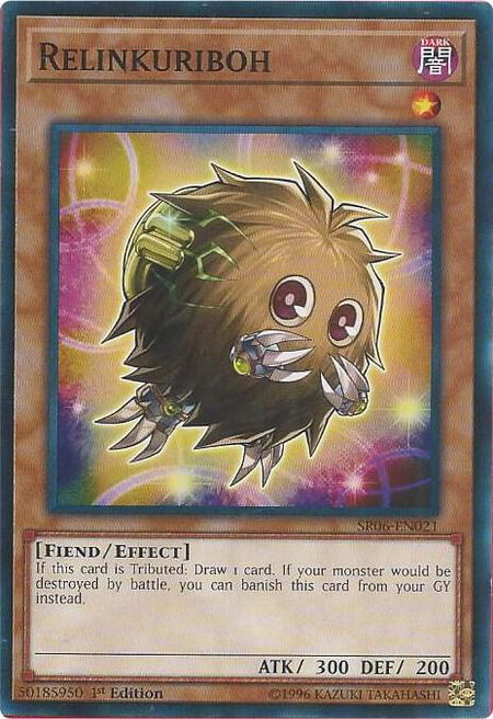 Relinkuriboh trading card from Structure Deck: Lair of Darkness Relinkuriboh - Structure Deck: Lair of Darkness YuGiOh trading card