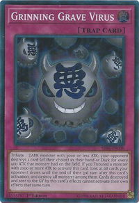 Grinning Grave Virus - Structure Deck: Lair of Darkness (SR06) #SR06-EN030 - Super Rare YuGiOh Trading Card