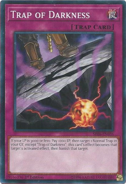 Trap of Darkness trading card from Structure Deck: Lair of Darkness Trap of Darkness - Structure Deck: Lair of Darkness YuGiOh trading card