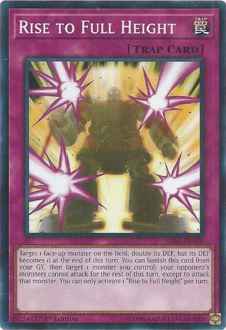 Rise to Full Height - Structure Deck: Lair of Darkness YuGiOh trading card