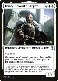 Baird, Steward of Argive - Prerelease Cards (PRE) #4s - Uncommon Magic: The Gathering Trading Card