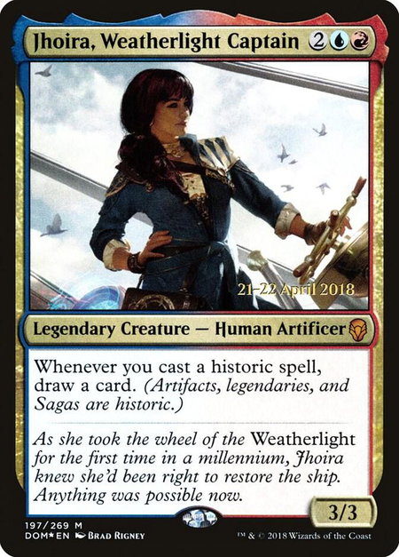Jhoira, Weatherlight Captain - Prerelease Cards Magic: The Gathering trading card