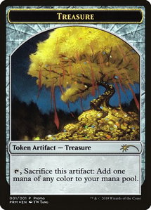 Treasure Token (2018 Lunar New Year Promo) - Unique and Miscellaneous Promos (UMP) #1 - Promo Magic: The Gathering Trading Card