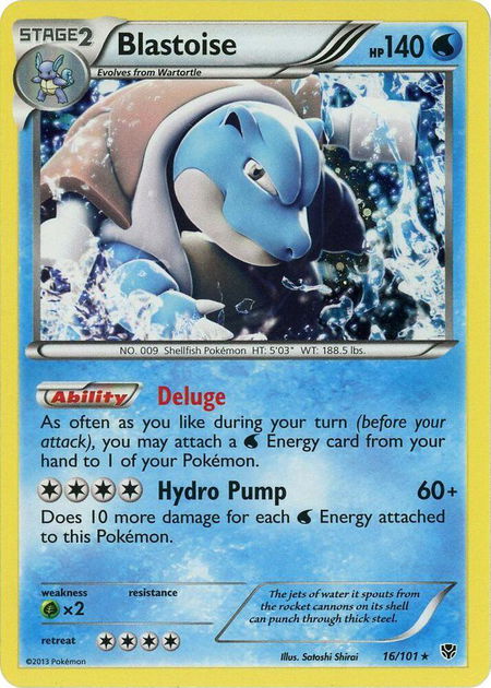Blastoise - 16/101 (Cosmos Holo) - Blister Exclusives Pokémon trading card