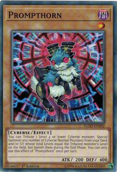 Prompthorn - Flames of Destruction YuGiOh trading card