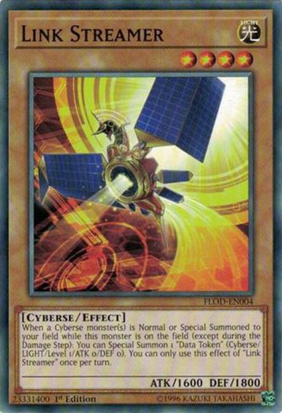 Link Streamer trading card from Flames of Destruction Link Streamer - Flames of Destruction YuGiOh trading card