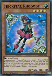 Trickstar Rhodode - Flames of Destruction (FLOD) #FLOD-EN008 - Super Rare YuGiOh Trading Card