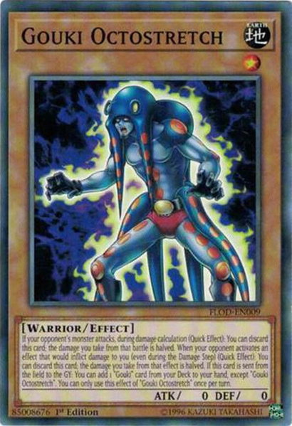 Gouki Octostretch trading card from Flames of Destruction Gouki Octostretch - Flames of Destruction YuGiOh trading card