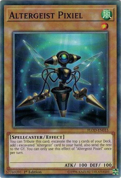 Altergeist Pixiel - Flames of Destruction YuGiOh trading card