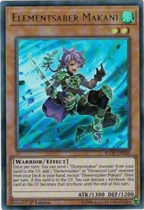 Elementsaber Makani - Flames of Destruction (FLOD) #FLOD-EN020 - Ultra Rare YuGiOh Trading Card