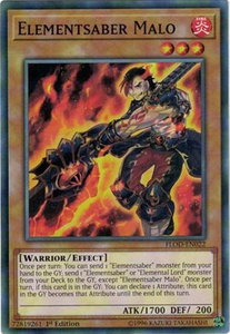 Elementsaber Malo - Flames of Destruction (FLOD) #FLOD-EN022 - Common / Short Print YuGiOh Trading Card