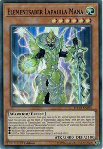 Elementsaber Lapauila Mana - Flames of Destruction (FLOD) #FLOD-EN025 - Super Rare YuGiOh Trading Card