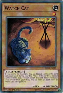 Watch Cat - Flames of Destruction (FLOD) #FLOD-EN028 - Common / Short Print YuGiOh Trading Card