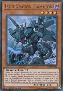 Iron Dragon Tiamaton - Flames of Destruction (FLOD) #FLOD-EN032 - Ultra Rare YuGiOh Trading Card