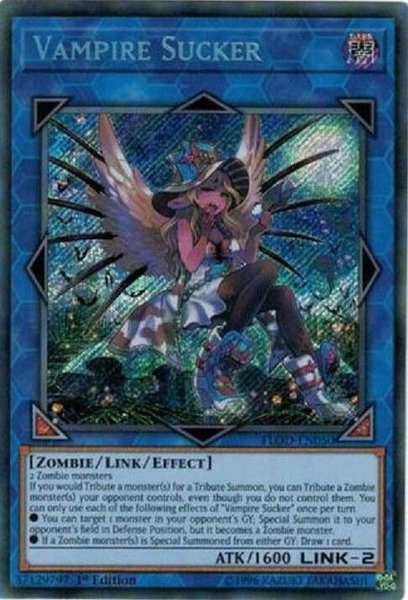 Vampire Sucker trading card from Flames of Destruction Vampire Sucker - Flames of Destruction YuGiOh trading card