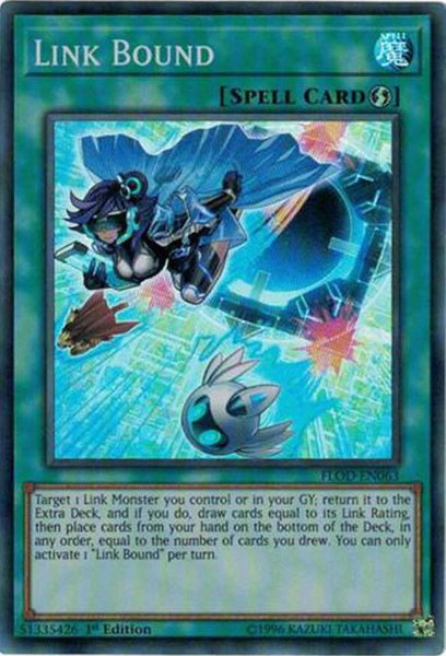 Link Bound - Flames of Destruction YuGiOh trading card