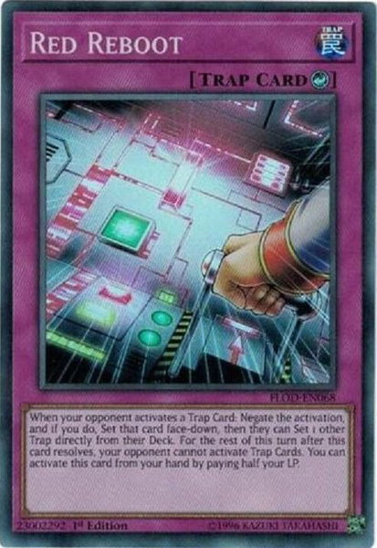 Red Reboot trading card from Flames of Destruction Red Reboot - Flames of Destruction YuGiOh trading card