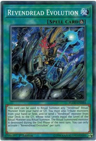 Revendread Evolution trading card from Flames of Destruction Revendread Evolution - Flames of Destruction YuGiOh trading card