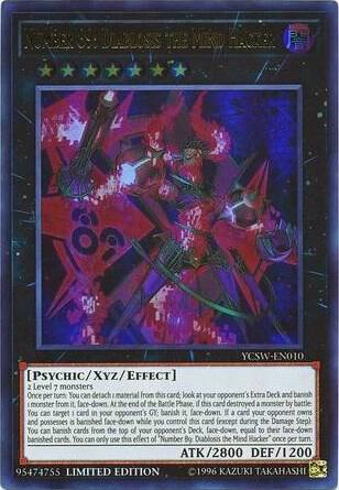 Number 89: Diablosis the Mind Hacker trading card from Yu-Gi-Oh! Championship Series Prize Cards Number 89: Diablosis the Mind Hacker - Yu-Gi-Oh! Championship Series Prize Cards YuGiOh trading card