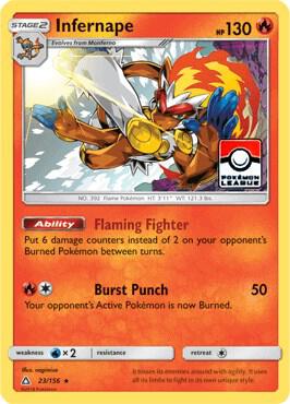 Infernape - 23/156 (Pokemon League) trading card from League & Championship Cards Infernape - 23/156 (Pokemon League) - League & Championship Cards Pokémon trading card