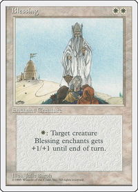 Blessing - Fourth Edition (4ED) #9 - Rare Magic: The Gathering Trading Card