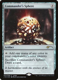 Commander's Sphere - Judge Promos (JDG) #4 - Promo Magic: The Gathering Trading Card